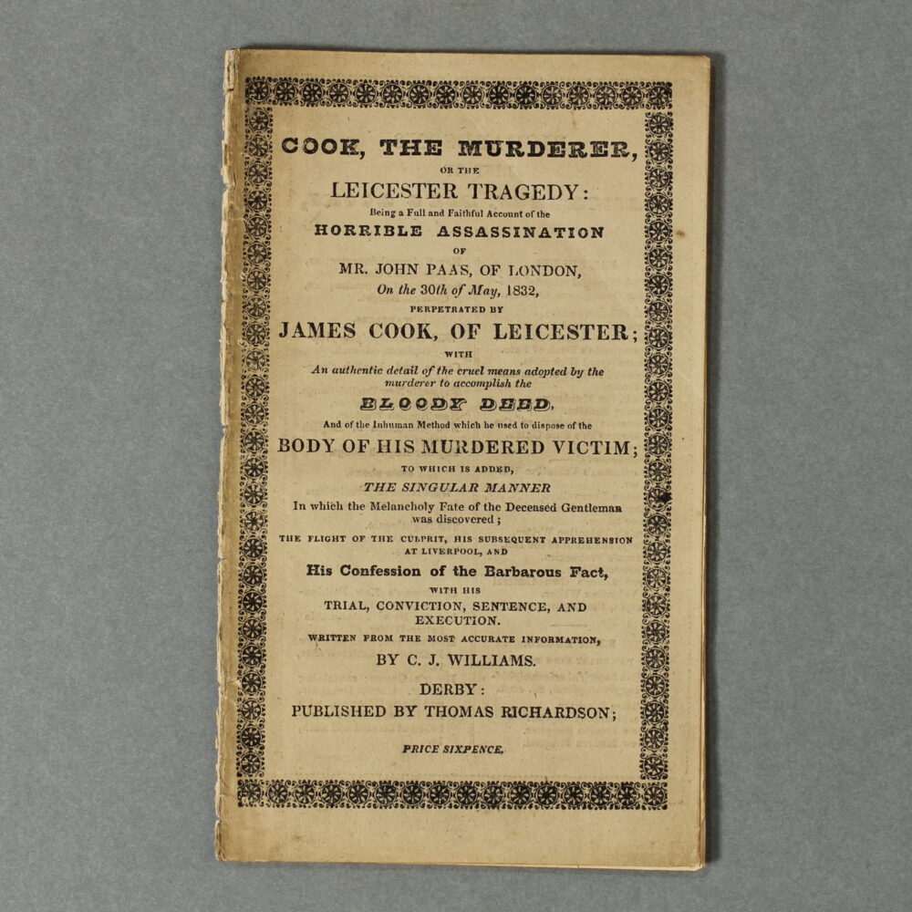 The murder of John Pass by James Cooke